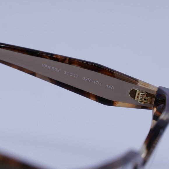 Prada PRB03V 07R1O1 Eyeglasses Havana Caramel 54mm Square Frame - Picture 7 of 11